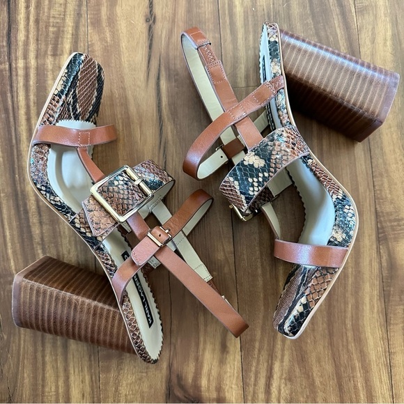 {Karl Lagerfeld} Marlow Snake print slingback heels Size: 9 - Picture 3 of 5